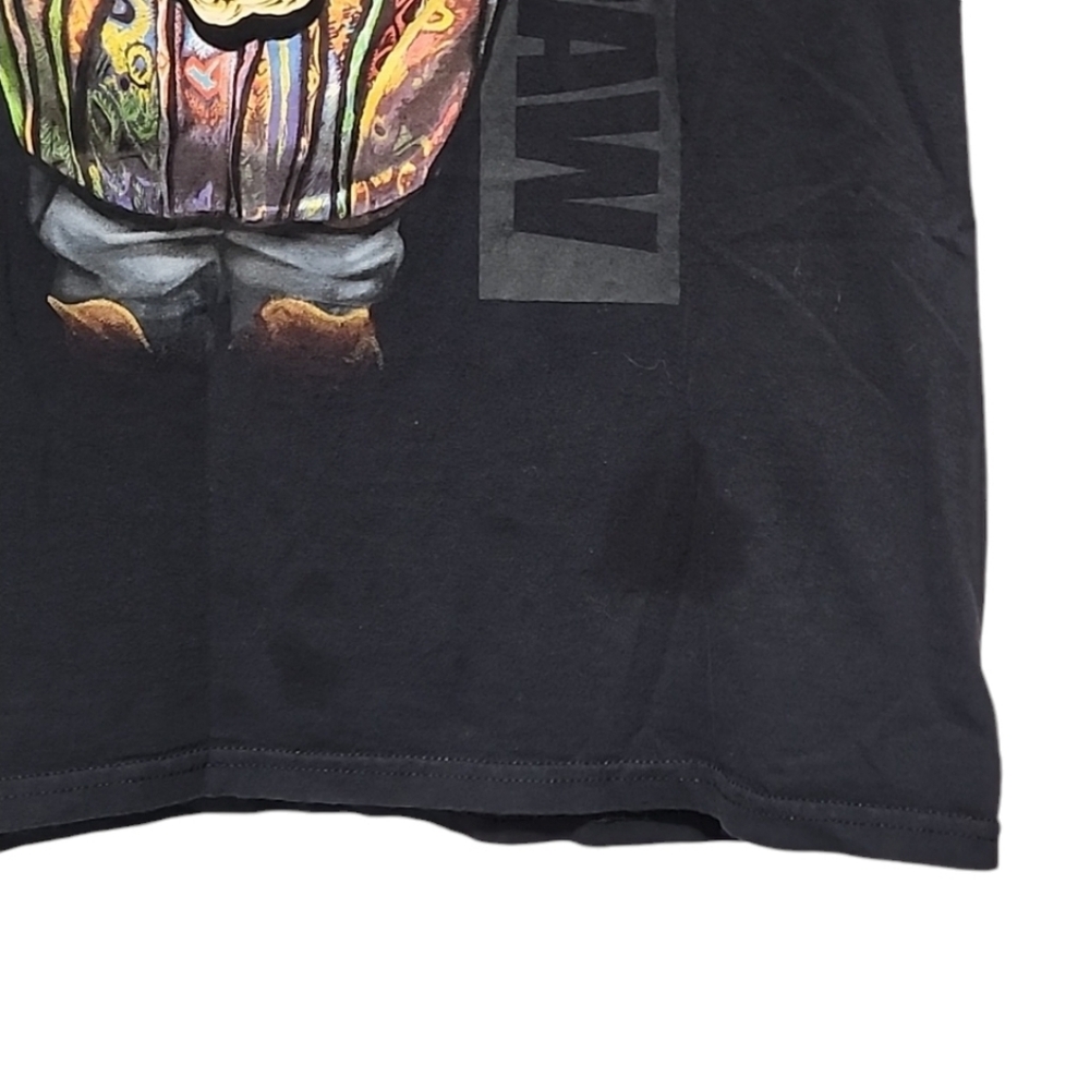 VINTAGE Y2K BIGGIE SMALLS Big Paw Paw Black Tee M Cat 90s Hip Hop Rap Big Poppa - Picture 9 of 12